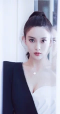 孟子义黑色露侧肩连衣裙高清气质唯美写真