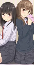 有百合有线条感，一大波二次元动漫女生图集