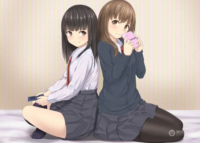 有百合有线条感，一大波二次元动漫女生图集