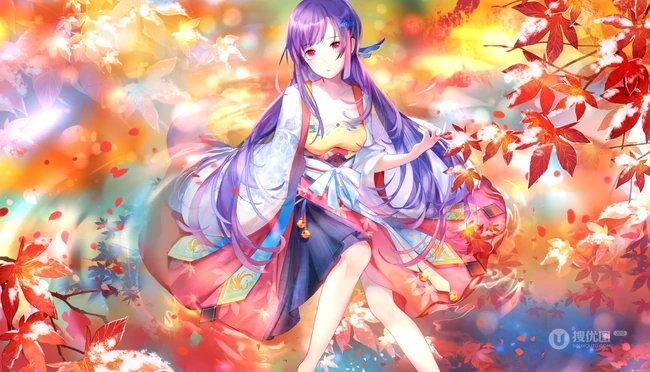有百合有线条感，一大波二次元动漫女生图集