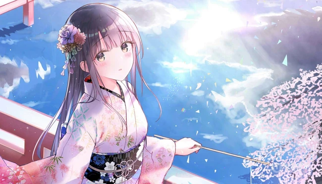 有百合有线条感，一大波二次元动漫女生图集