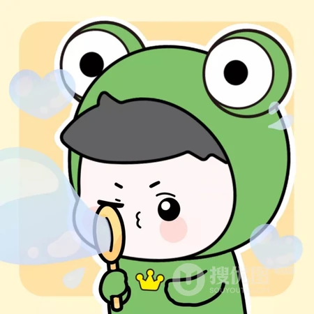 男生小青蛙，女生小兔子的动画情侣头像