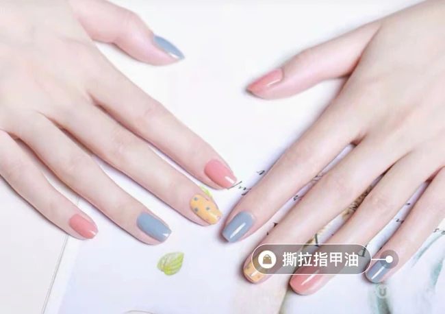 纯色网红美甲，耐看比较持久的美甲图片 第3张