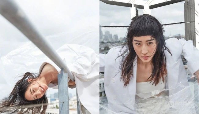 张钧甯挑战齐刘海发型个性造型杂志写真图片