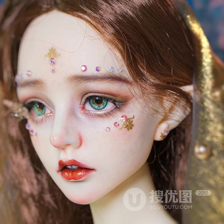 大眼睛尖尖的耳朵小小的脸蛋的精灵头像图片