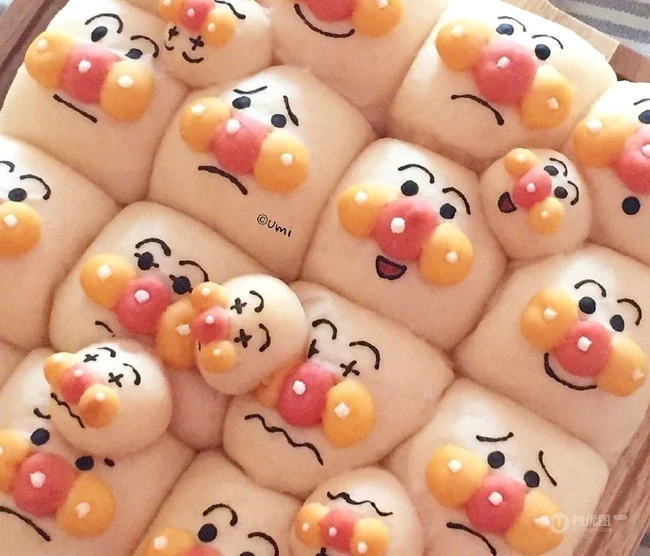 可爱的面包超人造型面点图片 第2张