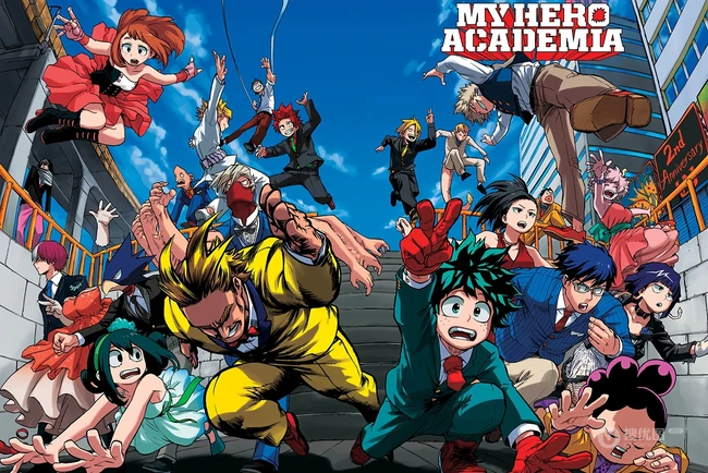 日本漫画《我的英雄学院》各版本炫酷封面图片