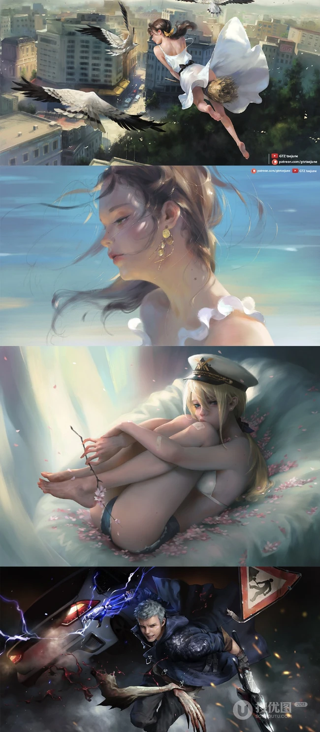 唯美的游戏人物CG插画鉴赏-画师GTZtaejune