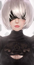 蒙眼拿武士刀的纪元女战士插画图片-主题机械纪元
