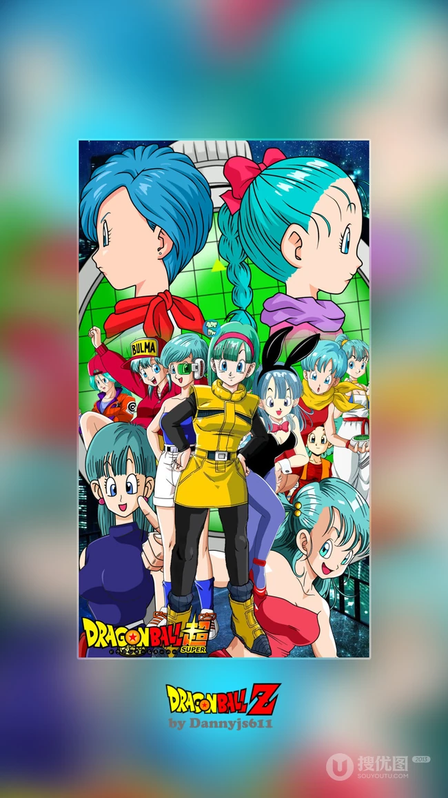 龙珠女主角&rdquo;布尔玛&ldquo;创意手机桌面