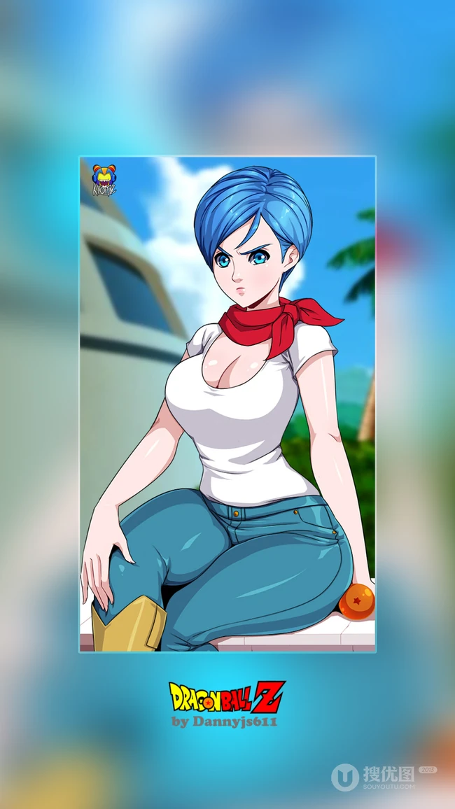 龙珠女主角&rdquo;布尔玛&ldquo;创意手机桌面