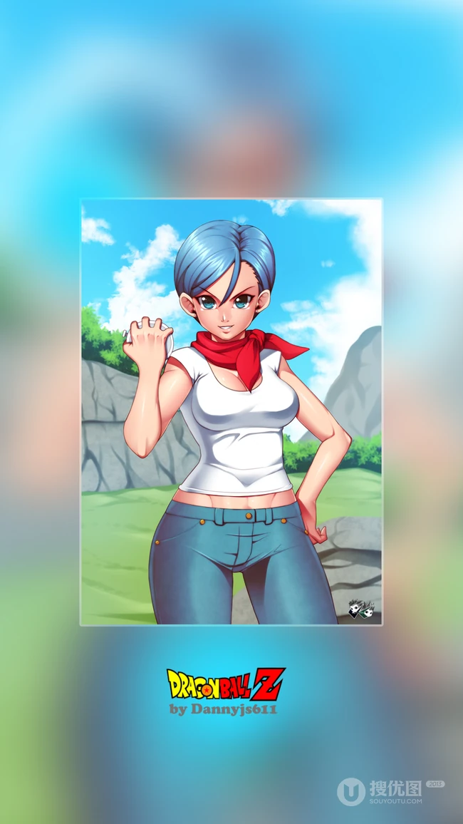 龙珠女主角&rdquo;布尔玛&ldquo;创意手机桌面