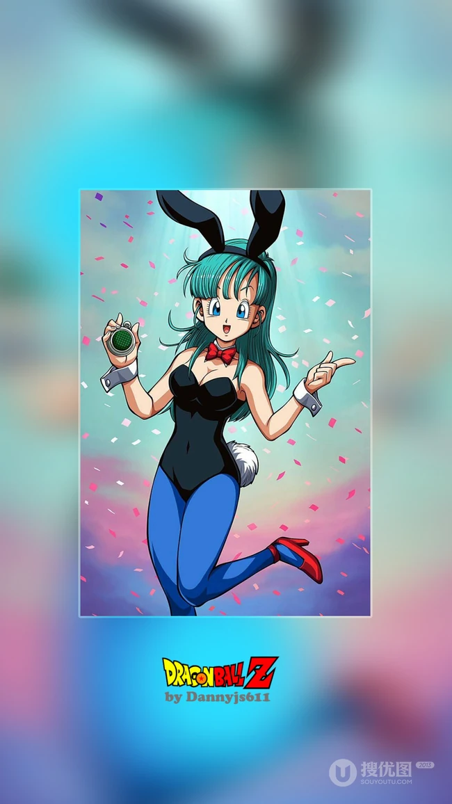 龙珠女主角&rdquo;布尔玛&ldquo;创意手机桌面