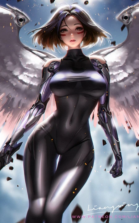国内画师&ldquo;梁星&rdquo;气质动漫战士CG插画鉴赏