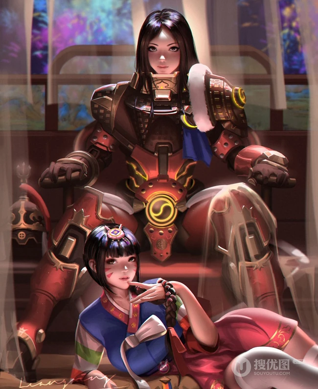 国内画师&ldquo;梁星&rdquo;气质动漫战士CG插画鉴赏