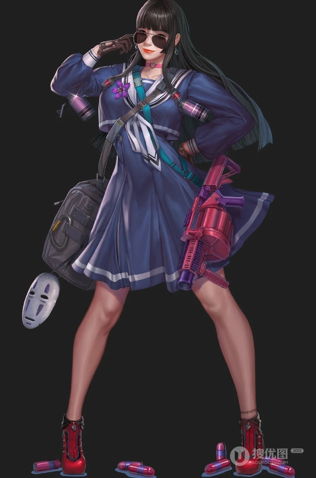 气质精灵吸血鬼CG插画-出自韩国画师jagercoke之手