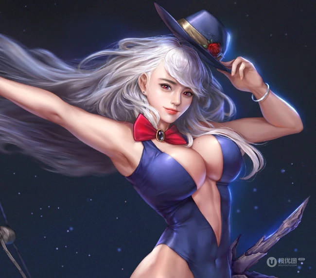 气质精灵吸血鬼CG插画-出自韩国画师jagercoke之手