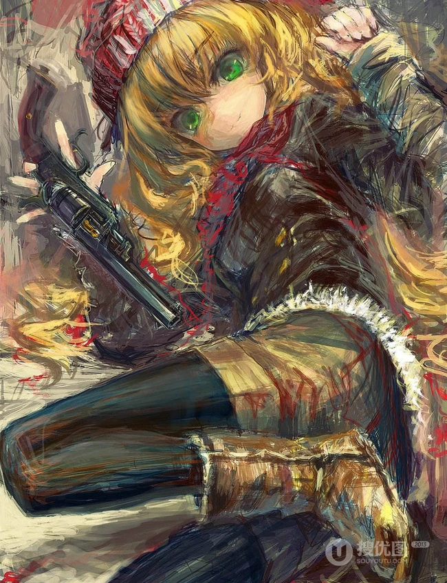 凌乱的线条无需却又有序的画风，来自LM7的独特画风漫画图片