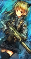 漫画女生和枪械主题漫画，日本画师LM7的作品