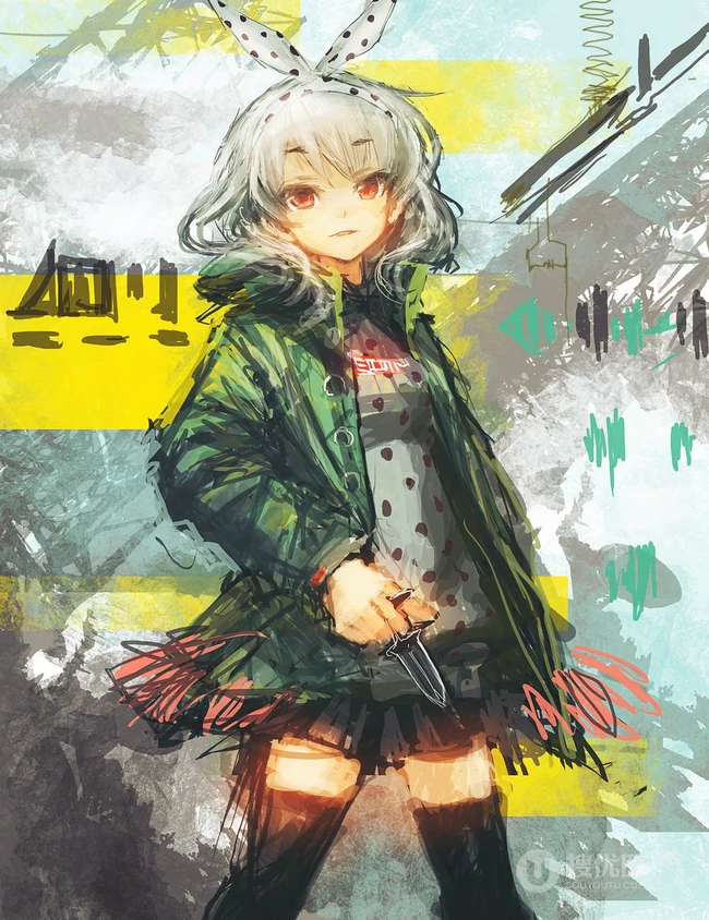 漫画女生和枪械主题漫画，日本画师LM7的作品