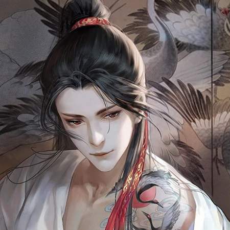 唯美古风汉服美男子，属于男性的妩媚