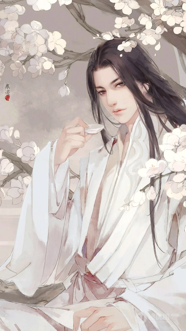 唯美古风汉服美男子，属于男性的妩媚 第4张