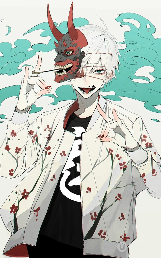 动漫不良少年，嘻哈风格动漫少年手机壁纸