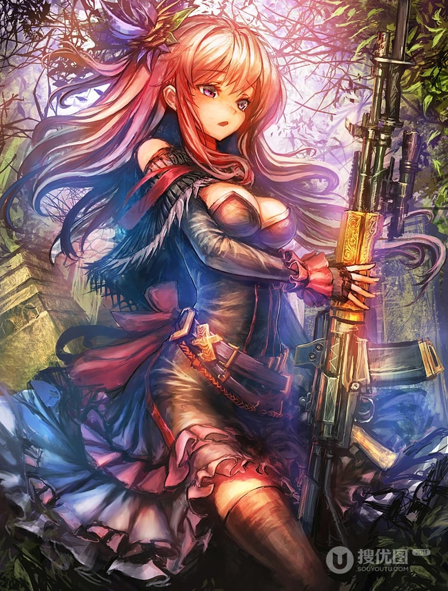 P站画师LM7系列作品鉴赏，线条油彩风格独特