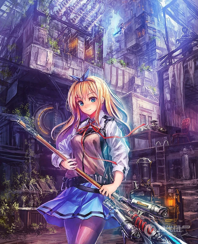 P站画师LM7系列作品鉴赏，线条油彩风格独特