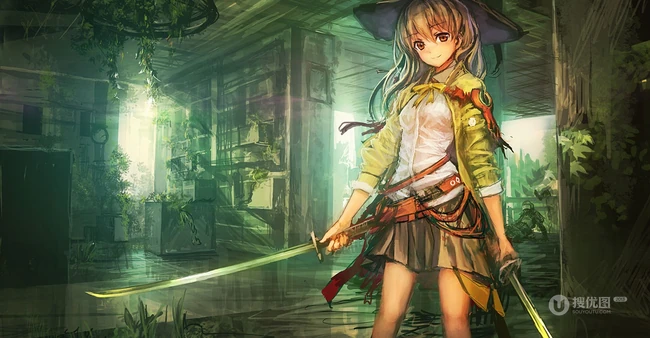 P站画师LM7系列作品鉴赏，线条油彩风格独特