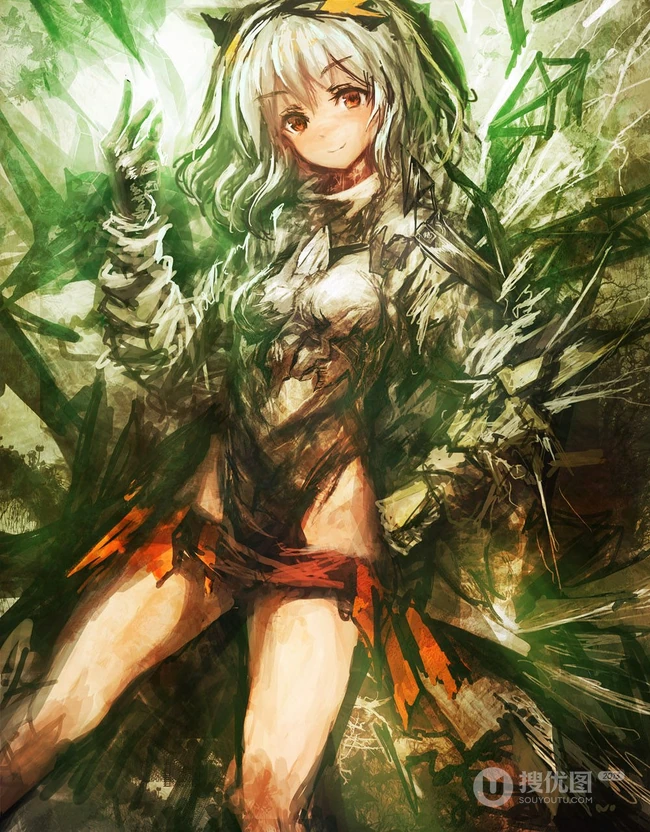 P站画师LM7系列作品鉴赏，线条油彩风格独特
