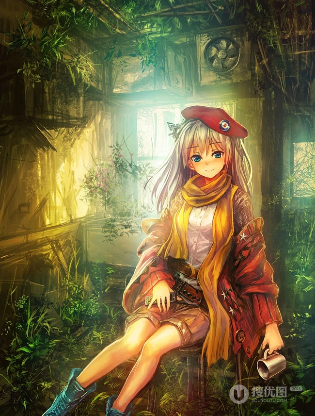 P站画师LM7系列作品鉴赏，线条油彩风格独特