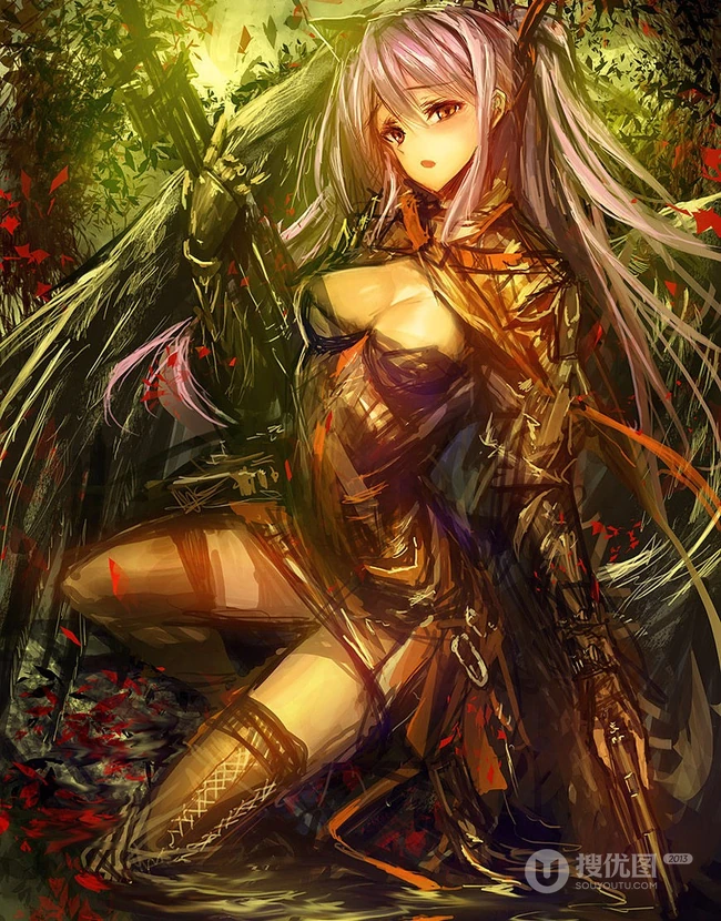 P站画师LM7系列作品鉴赏，线条油彩风格独特