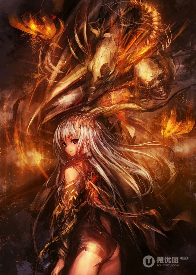 P站画师LM7系列作品鉴赏，线条油彩风格独特