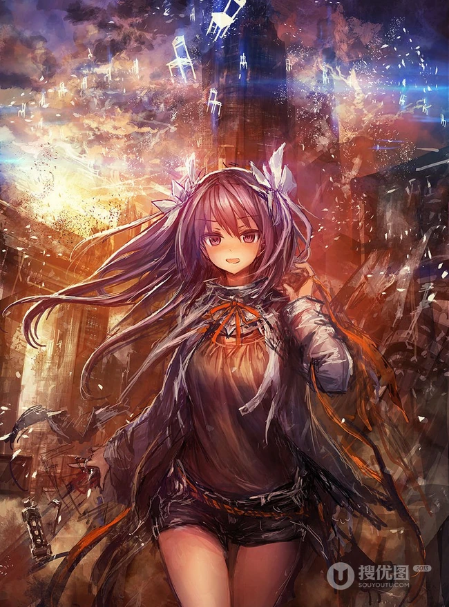 P站画师LM7系列作品鉴赏，线条油彩风格独特