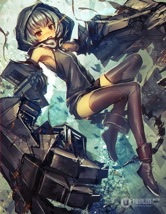画师LM7系列作品-动漫武士，未来战士主题