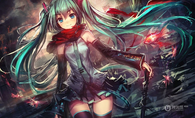 画师LM7系列作品-动漫武士，未来战士主题
