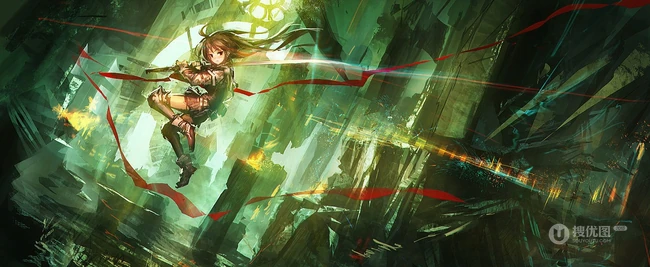 画师LM7系列作品-动漫武士，未来战士主题