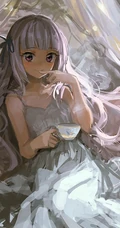 日风和风动漫女生，画师LM7油彩风格的漫画鉴赏