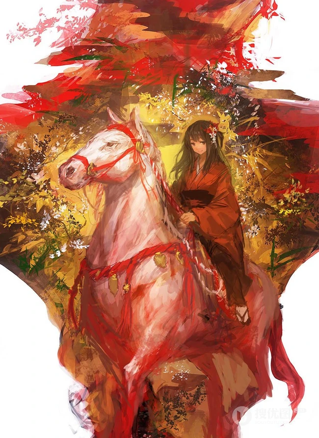 日风和风动漫女生，画师LM7油彩风格的漫画鉴赏