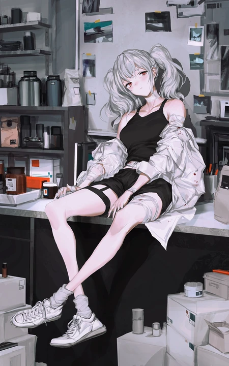 街道，办公室，餐厅，卧房等场景下的动漫女生漫画