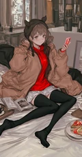 街道，办公室，餐厅，卧房等场景下的动漫女生漫画