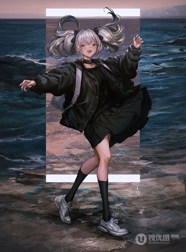 街道，办公室，餐厅，卧房等场景下的动漫女生漫画