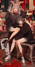 街道，办公室，餐厅，卧房等场景下的动漫女生漫画