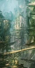唯美的森林，公路，P站热门画师LM7笔下的场景漫画