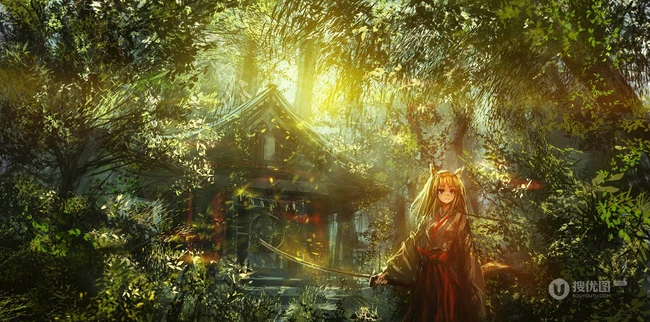 唯美的森林，公路，P站热门画师LM7笔下的场景漫画