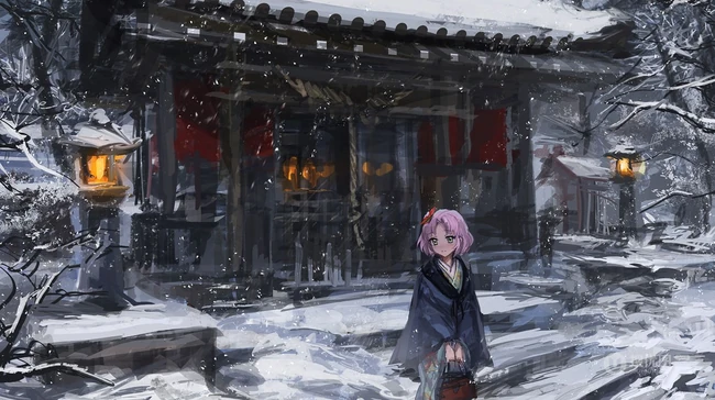 唯美的森林，公路，P站热门画师LM7笔下的场景漫画