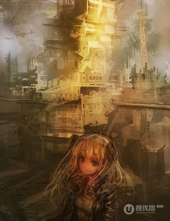 唯美的森林，公路，P站热门画师LM7笔下的场景漫画