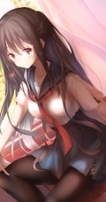 长发清纯的动漫女孩-女生专属壁纸
