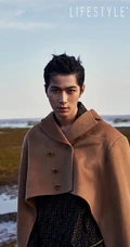 陈学冬帅气英伦风现身户外《品味生活》杂志写真图片